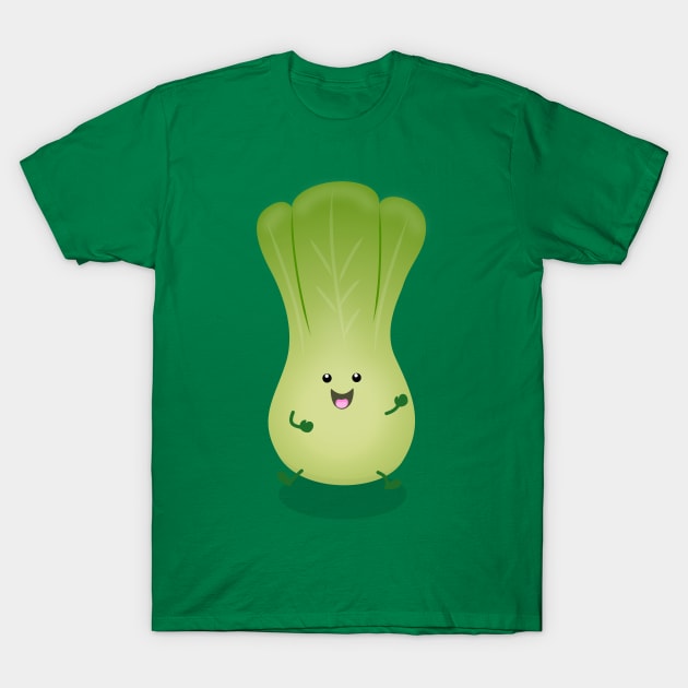 Cute baby bok choy cartoon illustration T-Shirt by FrogFactory